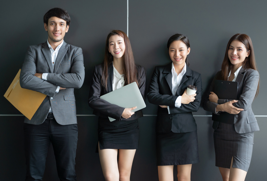 Young Corporate Employees Portrait